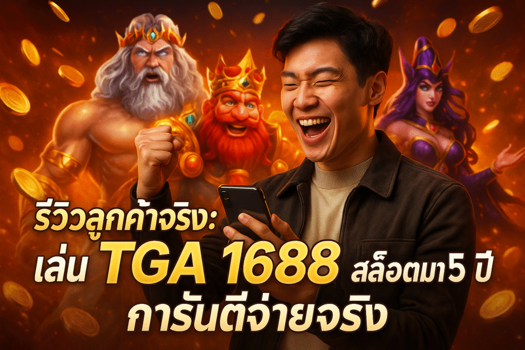 รีวิวลูกค้าจริง เล่น TGA 1688 สล็อตมา 5 ปี การันตีจ่ายจริง