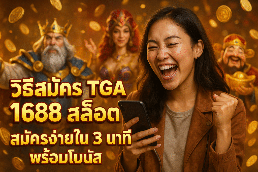 วิธีสมัคร TGA 1688 สล็อต สมัครง่ายใน 3 นาที พร้อมโบนัส