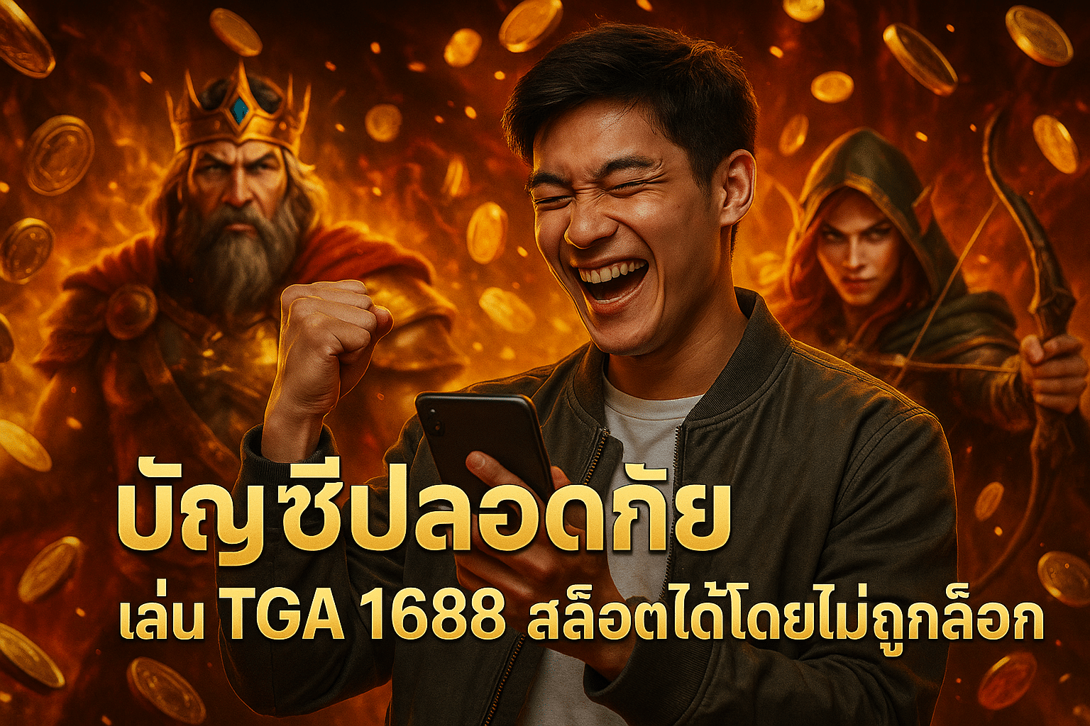 บัญชีปลอดภัย เล่น TGA 1688 สล็อตได้โดยไม่ต้องกลัวถูกล็อค