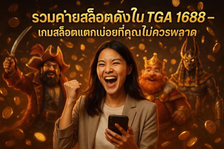 ในยุคที่เกมสล็อตออนไลน์กลายเป็นหนึ่งในช่องทางสร้างรายได้และความบันเทิงอันดับต้น ๆ ของผู้เล่นทั่วไทย เว็บไซต์ TGA 1688 ได้กลายเป็นศูนย์รวมค่ายเกมสล็อตชั้นนำจากทั่วโลก ที่มอบทั้งความสนุก ความตื่นเต้น และโอกาสในการคว้ารางวัลใหญ่แบบไม่จำกัด สำหรับใครที่กำลังมองหาเว็บที่รวมค่ายเกมคุณภาพ แตกง่าย จ่ายจริง ที่นี่คือคำตอบที่คุณไม่ควรพลาด ทำไม TGA 1688 ถึงเป็นแหล่งรวมค่ายสล็อตชื่อดัง เว็บไซต์ TGA 1688 โดดเด่นด้วยการรวมค่ายเกมสล็อตชื่อดังมากมายไว้ในที่เดียว ไม่ว่าจะเป็นค่ายยอดนิยมจากยุโรปหรือเอเชีย ผู้เล่นสามารถเลือกเล่นได้ตามสไตล์ของตัวเอง โดยทุกเกมผ่านการคัดสรรมาแล้วว่าแตกง่าย มีอัตราจ่ายสูง และระบบเกมที่เสถียรที่สุดในปี 2025 เหตุผลหลักที่ผู้เล่นไว้วางใจ TGA 1688: รวมค่ายชั้นนำกว่า 20 ค่ายทั่วโลก เช่น PG SLOT, JOKER GAMING, PRAGMATIC PLAY, JILI SLOT, RED TIGER และอีกมากมาย ระบบฝากถอนวอเลทอัตโนมัติ ทำรายการรวดเร็ว ปลอดภัย ไม่ต้องผ่านแอดมิน โบนัสแตกง่ายทุกเกม พร้อมโปรโมชันสุดพิเศษเฉพาะสมาชิก รองรับทุกอุปกรณ์ ทั้งคอมพิวเตอร์ มือถือ และแท็บเล็ต เข้าเล่นได้ทุกที่ทุกเวลา ค่ายสล็อตยอดนิยมที่แตกบ่อยใน TGA 1688 PG SLOT – เกมสล็อตกราฟิกสวย แตกง่ายที่สุด ค่ายยอดนิยมอันดับ 1 ของผู้เล่นสล็อตไทย ด้วยเอกลักษณ์ของภาพกราฟิกสุดอลังการและเนื้อเรื่องที่น่าติดตาม PG SLOT โดดเด่นด้วยเกมที่เล่นง่าย ระบบฟรีสปินเยอะ และฟีเจอร์โบนัสที่สุ่มออกแทบทุกตา เช่น Fortune Tiger, Lucky Neko, Mahjong Ways 2 ทำให้ผู้เล่นมีโอกาสลุ้นแจ็กพอตใหญ่ได้ทุกครั้งที่หมุน PRAGMATIC PLAY – ค่ายระดับโลกที่ครองใจผู้เล่นทั่วเอเชีย อีกหนึ่งค่ายที่ได้รับความนิยมอย่างต่อเนื่อง PRAGMATIC PLAY โดดเด่นด้วยเกมแนวแฟนตาซีและสล็อตที่มีโอกาสชนะสูง เช่น Gates of Olympus, Sweet Bonanza พร้อมระบบ RTP สูงถึง 96.5% ซึ่งถือเป็นหนึ่งในอัตราที่ดีที่สุดในตลาด ทำให้ค่ายนี้กลายเป็นตัวเลือกอันดับต้น ๆ ของนักปั่นมืออาชีพ JOKER GAMING – ความคลาสสิกที่ยังคงแตกง่าย JOKER GAMING เป็นค่ายเก่าแก่ที่อยู่คู่ผู้เล่นมานาน จุดเด่นคือเกมแนวคลาสสิกที่ยังคงมีเสน่ห์ เช่น Roma, Supreme Caishen ที่ขึ้นชื่อว่าแตกบ่อยและมีระบบโบนัสต่อเนื่อง ทำให้ไม่ว่าคุณจะเป็นมือใหม่หรือมือเก่าก็สามารถทำกำไรได้ง่าย จุดเด่นของการเล่นเกมสล็อตกับ TGA 1688 การเลือกเล่นกับเว็บตรงอย่าง TGA 1688 ช่วยเพิ่มความมั่นใจให้กับผู้เล่น ทั้งในด้านความปลอดภัย ระบบธุรกรรม และการให้บริการที่โปร่งใส โดยเฉพาะอย่างยิ่งสำหรับผู้ที่ชอบความสะดวกและไม่ต้องการความยุ่งยากในการฝากถอนหรือการสมัครสมาชิก สิ่งที่คุณจะได้รับจากการเล่นกับ TGA 1688: ระบบเกมลื่นไหล ไม่มีสะดุด ด้วยเซิร์ฟเวอร์คุณภาพสูงจากต่างประเทศ โบนัสและกิจกรรมรายวัน ที่ช่วยเพิ่มโอกาสทำกำไรแบบต่อเนื่อง ทีมงานดูแล 24 ชั่วโมง พร้อมให้คำปรึกษาและแก้ไขปัญหาอย่างมืออาชีพ โปรโมชั่นคืนยอดเสียและเครดิตฟรี สำหรับผู้เล่นประจำและสมาชิกใหม่ สมัครเล่น TGA 1688 วันนี้ รับโบนัสพิเศษทันที เพียงไม่กี่ขั้นตอนก็สามารถเข้าร่วมความสนุกได้แล้ว เพียงสมัครสมาชิกผ่านหน้าเว็บไซต์ TGA1688th.com กรอกข้อมูลเพียงเล็กน้อย ยืนยันตัวตน และฝากเงินครั้งแรก ระบบจะปรับเครดิตอัตโนมัติในไม่กี่วินาที จากนั้นคุณก็สามารถเข้าเล่นเกมจากค่ายโปรดได้ทันที ไม่ว่าจะเป็น PG SLOT, PRAGMATIC PLAY, JILI SLOT หรือค่ายอื่น ๆ อีกมากมายที่พร้อมแจกโบนัสใหญ่ให้คุณทุกวัน หากคุณกำลังมองหาเว็บสล็อตที่รวมทุกค่ายดัง แตกง่าย จ่ายจริง และมีระบบปลอดภัยระดับมืออาชีพ TGA 1688 คือคำตอบที่สมบูรณ์แบบที่สุดสำหรับปี 2025 นี้!