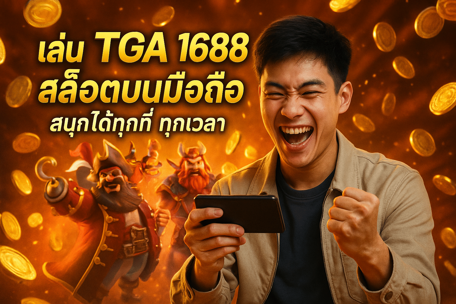 เล่น TGA 1688 สล็อตบนมือถือ สนุกได้ทุกที่ ทุกเวลา